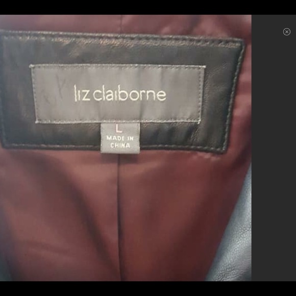 Liz Claiborne Leather Jacket - Picture 4 of 4